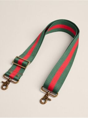 Adjustable Crossbody Strap - Racer Stripe - Green & Red
